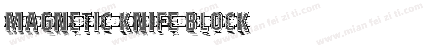 Magnetic Knife Block字体转换